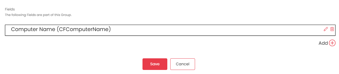 Field Group with some fields added